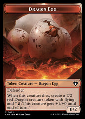 Treasure // Dragon Egg Double-Sided Token [Commander Masters Tokens] | Rook's Games and More