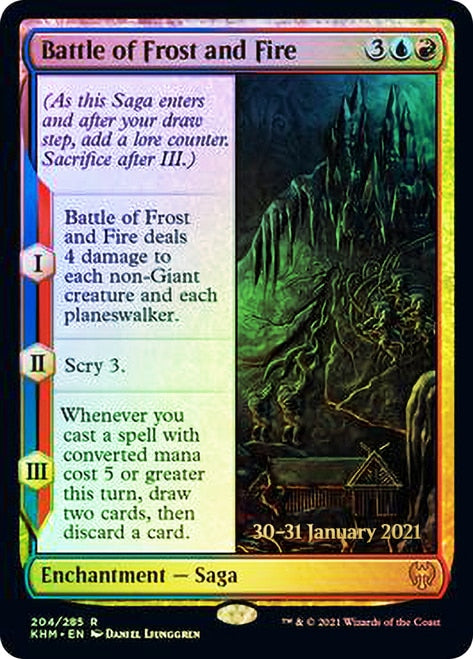 Battle of Frost and Fire [Kaldheim Prerelease Promos] | Rook's Games and More