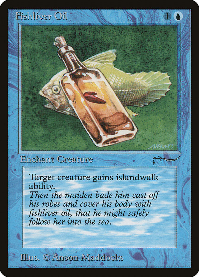Fishliver Oil (Dark Mana Cost) [Arabian Nights] | Rook's Games and More