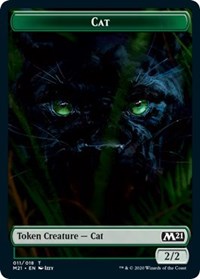 Cat (011) // Zombie Double-sided Token [Core Set 2021 Tokens] | Rook's Games and More