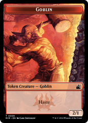 Elf Knight // Goblin (0009) Double-Sided Token [Ravnica Remastered Tokens] | Rook's Games and More