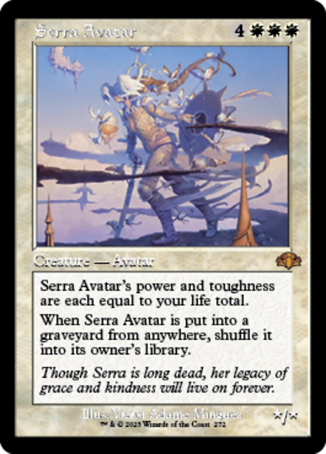Serra Avatar (Retro) [Dominaria Remastered] | Rook's Games and More