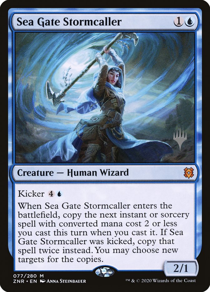 Sea Gate Stormcaller (Promo Pack) [Zendikar Rising Promos] | Rook's Games and More