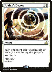 Sphinx's Decree [Rivals of Ixalan Promos]