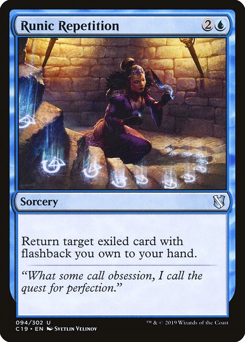 Runic Repetition [Commander 2019] | Rook's Games and More