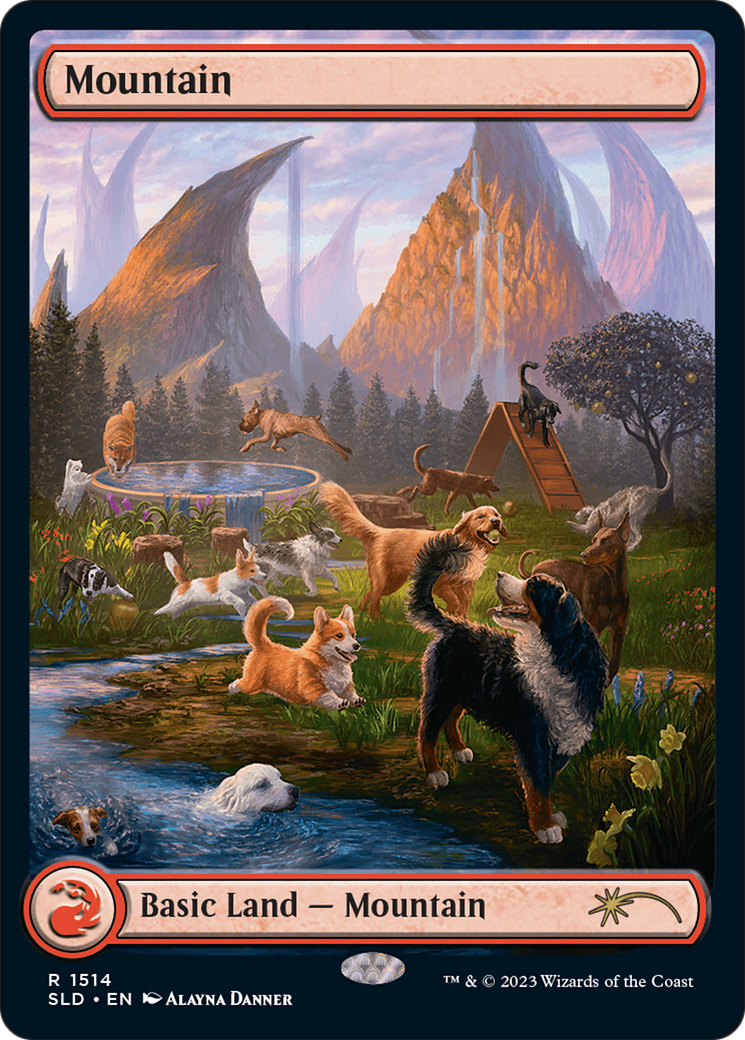 Mountain (1514) [Secret Lair Commander Deck: Raining Cats and Dogs] | Rook's Games and More