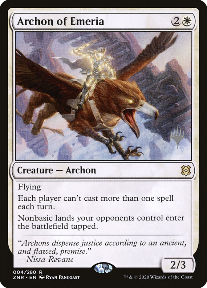 Archon of Emeria (Promo Pack) [Zendikar Rising Promos] | Rook's Games and More