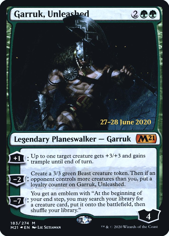 Garruk, Unleashed  [Core Set 2021 Prerelease Promos] | Rook's Games and More