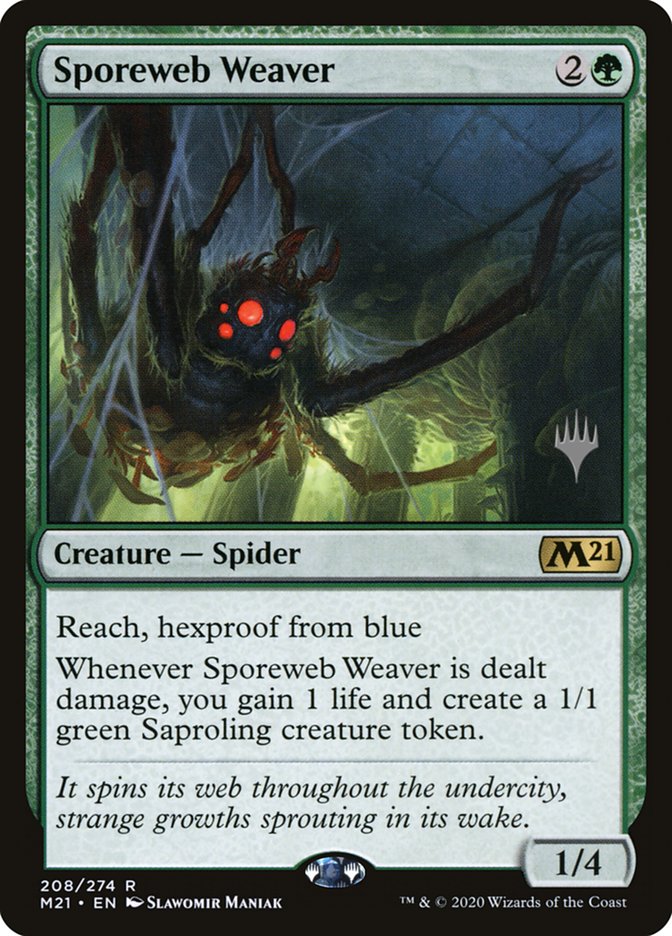 Sporeweb Weaver (Promo Pack) [Core Set 2021 Promos] | Rook's Games and More