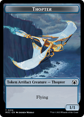 Thopter // Gold Double-Sided Token [March of the Machine Commander Tokens] | Rook's Games and More