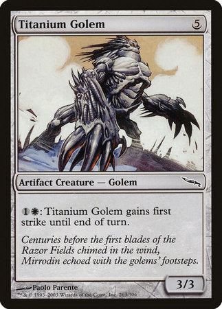 Titanium Golem [Mirrodin] | Rook's Games and More