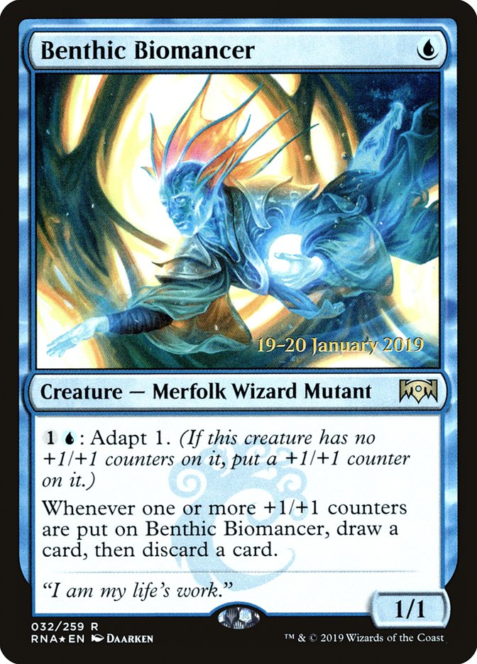 Benthic Biomancer [Ravnica Allegiance Prerelease Promos] | Rook's Games and More