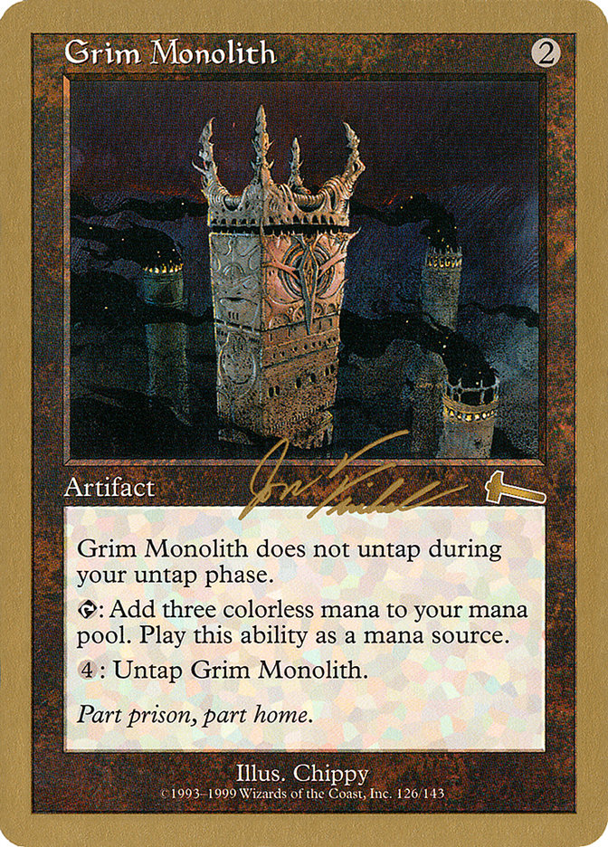 Grim Monolith (Jon Finkel) [World Championship Decks 2000] | Rook's Games and More