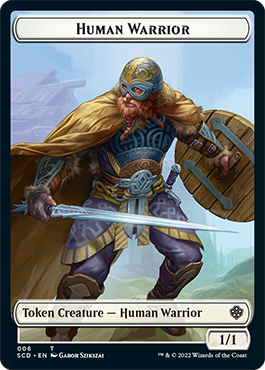 Insect // Human Warrior Double-Sided Token [Starter Commander Decks] | Rook's Games and More