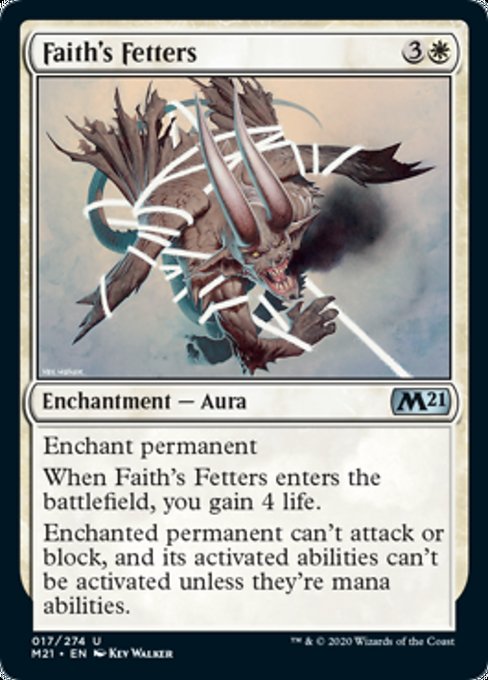 Faith's Fetters [Core Set 2021] | Rook's Games and More