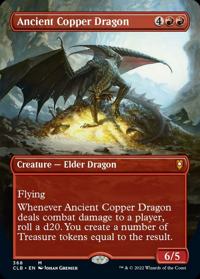 Ancient Copper Dragon (Borderless Alternate Art) [Commander Legends: Battle for Baldur's Gate] | Rook's Games and More