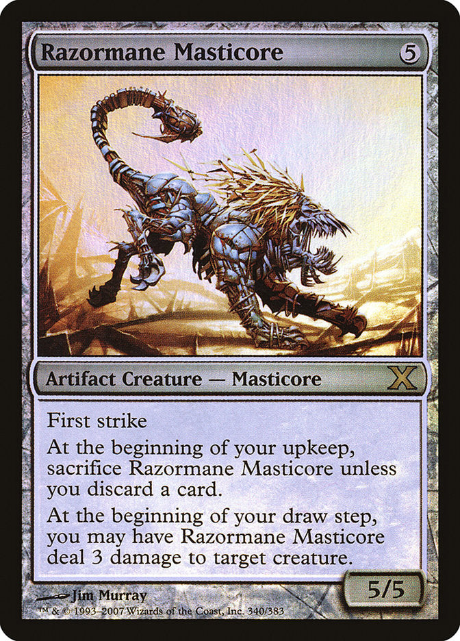 Razormane Masticore (Premium Foil) [Tenth Edition] | Rook's Games and More