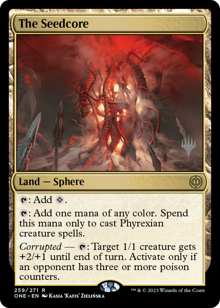 The Seedcore (Promo Pack) [Phyrexia: All Will Be One Promos] | Rook's Games and More