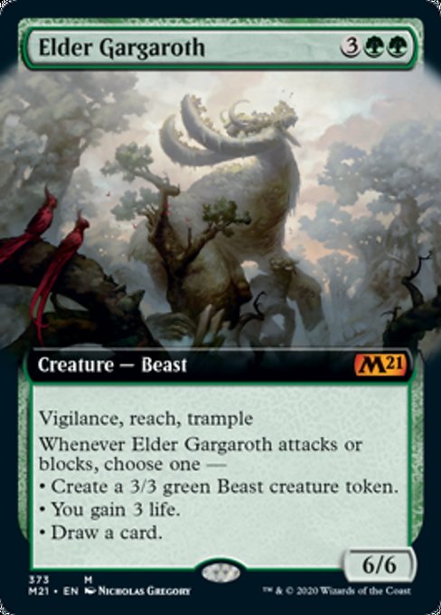 Elder Gargaroth (Extended Art) [Core Set 2021] | Rook's Games and More