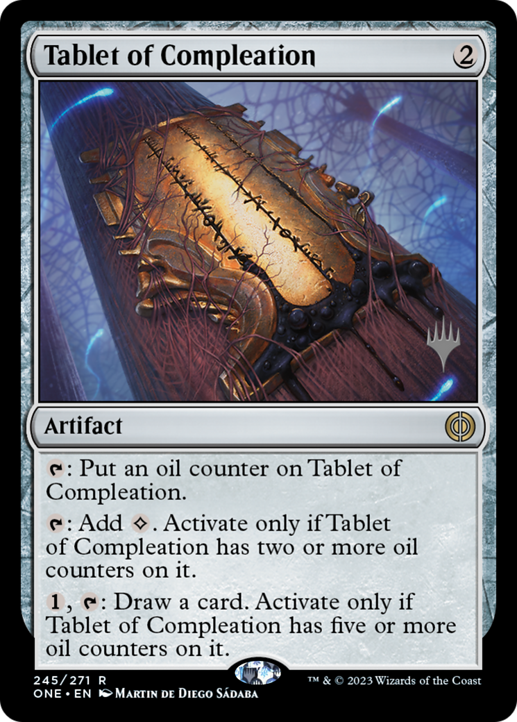 Tablet of Compleation (Promo Pack) [Phyrexia: All Will Be One Promos] | Rook's Games and More