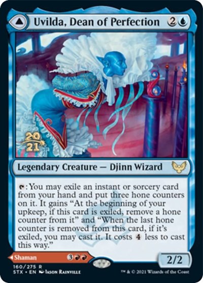 Uvilda, Dean of Perfection // Nassari, Dean of Expression [Strixhaven: School of Mages Prerelease Promos] | Rook's Games and More