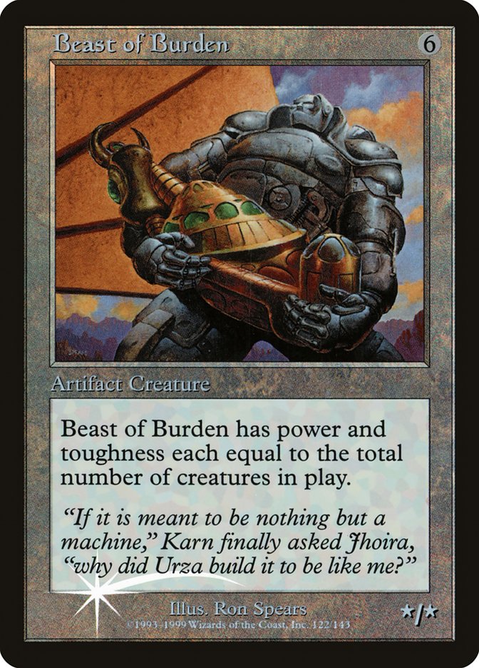 Beast of Burden (Misprinted) [Urza's Legacy Promos] | Rook's Games and More