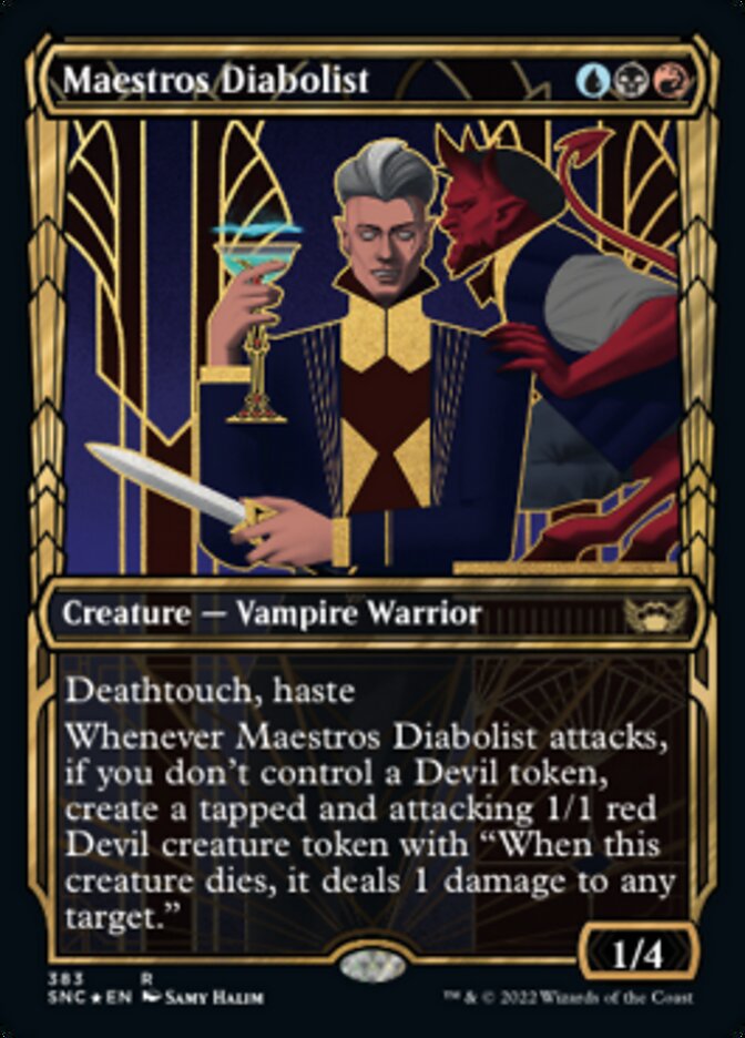 Maestros Diabolist (Showcase Golden Age Gilded Foil) [Streets of New Capenna] | Rook's Games and More