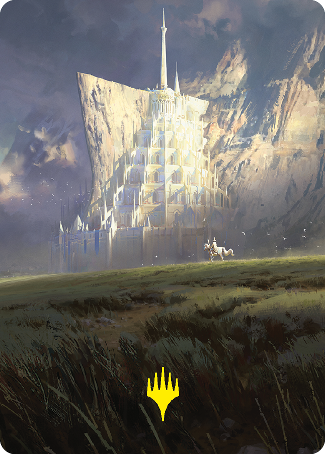 Minas Tirith Art Card (Gold-Stamped Signature) [The Lord of the Rings: Tales of Middle-earth Art Series] | Rook's Games and More