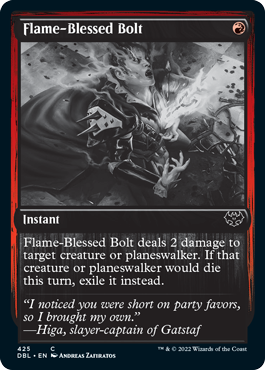 Flame-Blessed Bolt [Innistrad: Double Feature] | Rook's Games and More