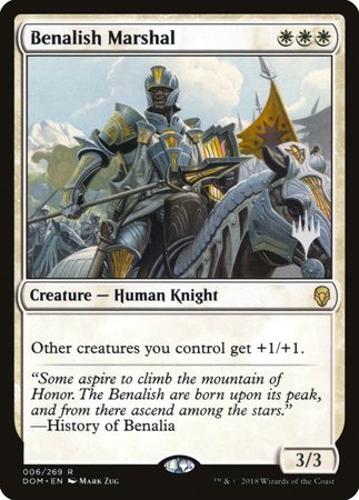 Benalish Marshal [Dominaria Promos] | Rook's Games and More