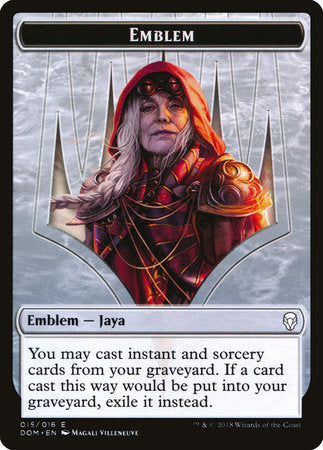 Emblem - Jaya Ballard [Dominaria Tokens] | Rook's Games and More