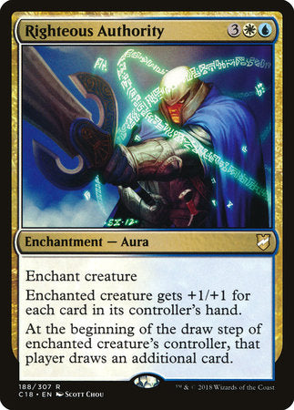 Righteous Authority [Commander 2018] | Rook's Games and More