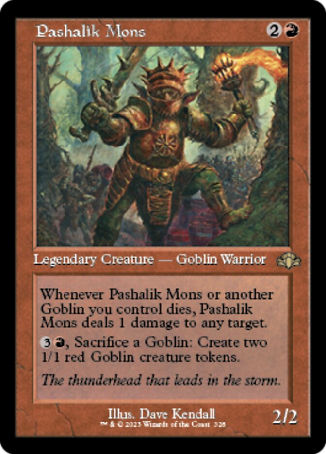 Pashalik Mons (Retro) [Dominaria Remastered] | Rook's Games and More