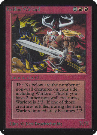 Keldon Warlord [Limited Edition Alpha] | Rook's Games and More