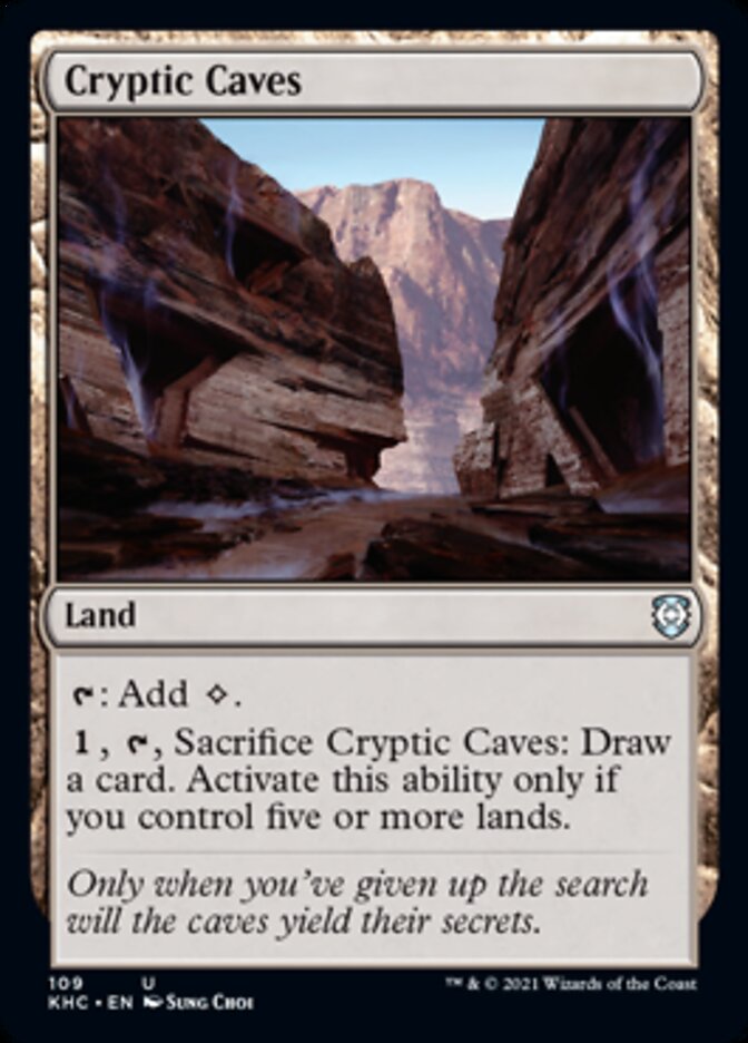 Cryptic Caves [Kaldheim Commander] | Rook's Games and More