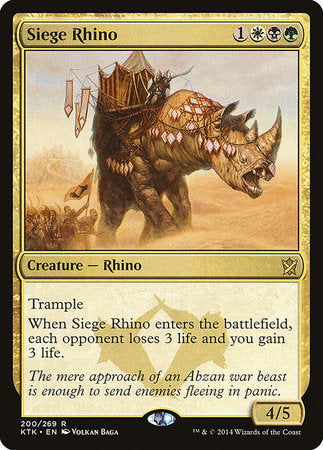 Siege Rhino [Khans of Tarkir] | Rook's Games and More