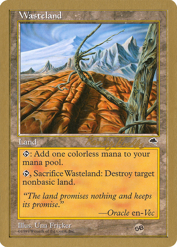 Wasteland (Randy Buehler) (SB) [World Championship Decks 1998] | Rook's Games and More