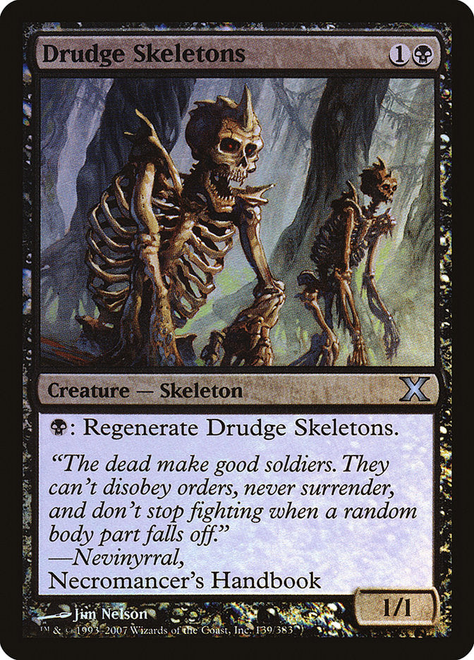 Drudge Skeletons (Premium Foil) [Tenth Edition] | Rook's Games and More