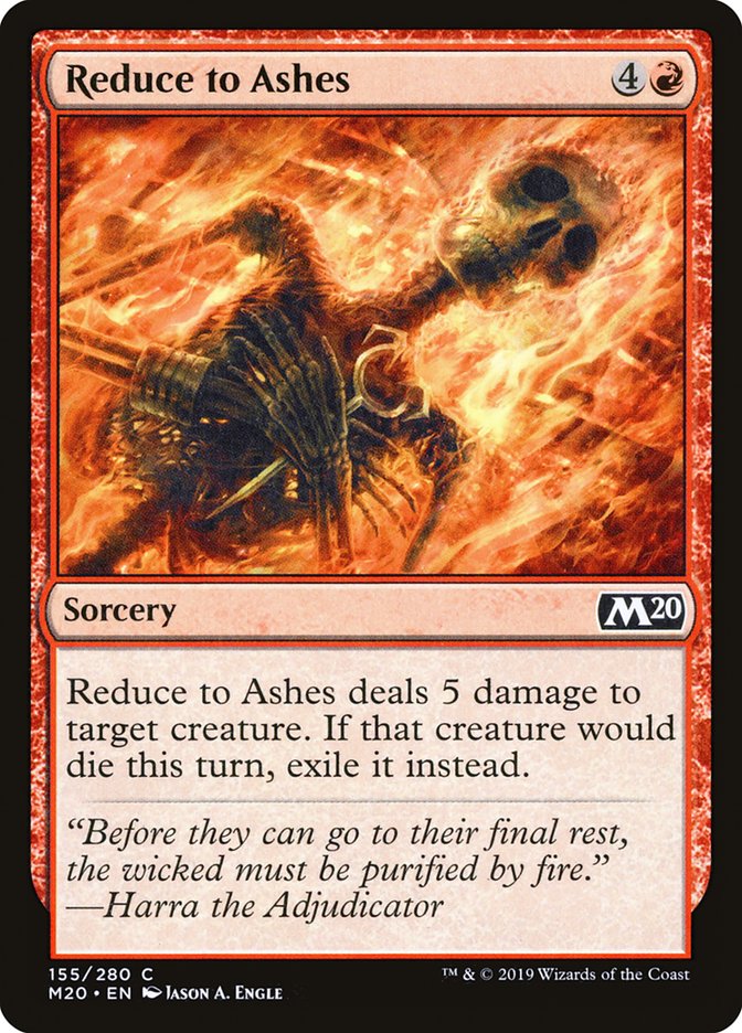 Reduce to Ashes [Core Set 2020] | Rook's Games and More