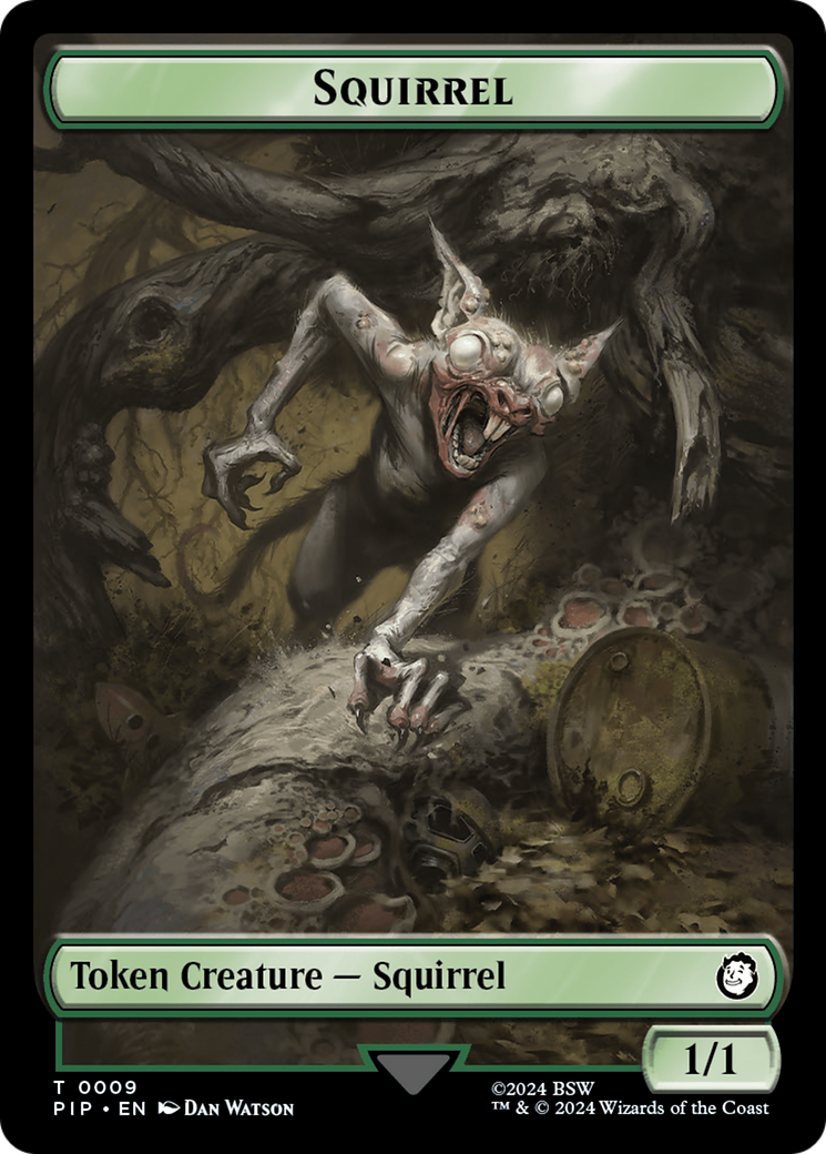 Junk // Squirrel Double-Sided Token [Fallout Tokens] | Rook's Games and More