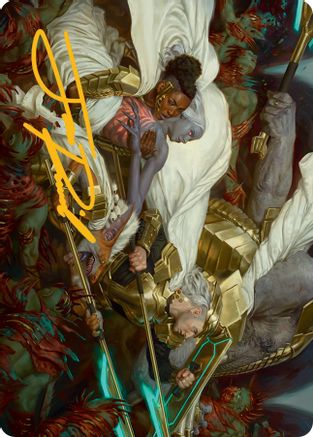 Storm the Seedcore Art Card (Gold-Stamped Signature) [March of the Machine Art Series] | Rook's Games and More