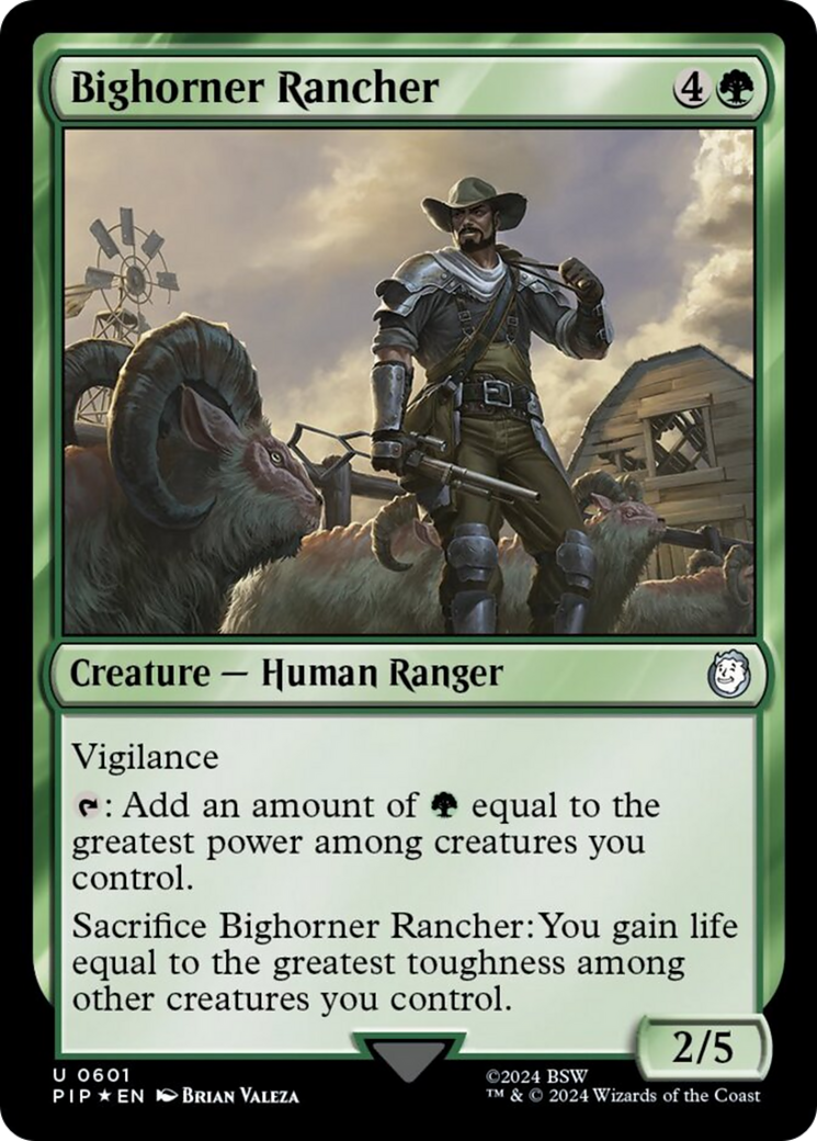 Bighorner Rancher (Surge Foil) [Fallout] | Rook's Games and More