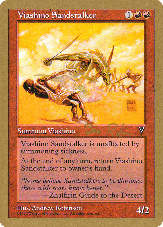 Viashino Sandstalker (Ben Rubin) [World Championship Decks 1998] | Rook's Games and More