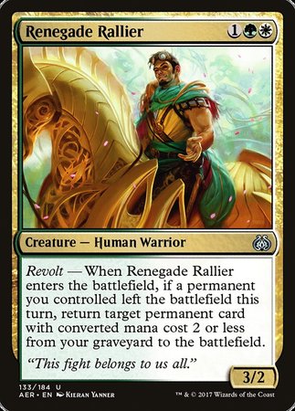 Renegade Rallier [Aether Revolt] | Rook's Games and More