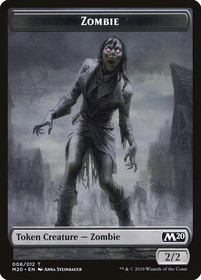 Soldier // Zombie Double-Sided Token [Game Night 2019 Tokens] | Rook's Games and More