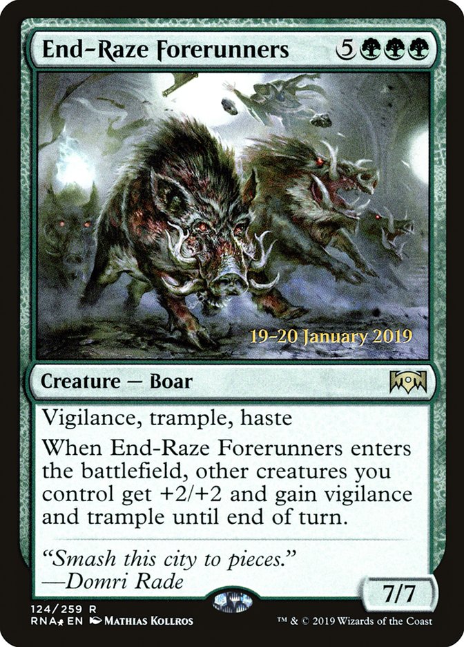 End-Raze Forerunners [Ravnica Allegiance Prerelease Promos] | Rook's Games and More