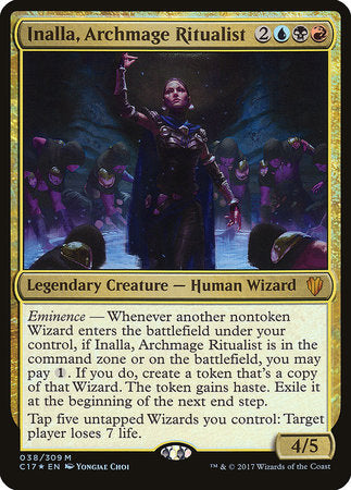 Inalla, Archmage Ritualist (Commander 2017) [Commander 2017 Oversized] | Rook's Games and More