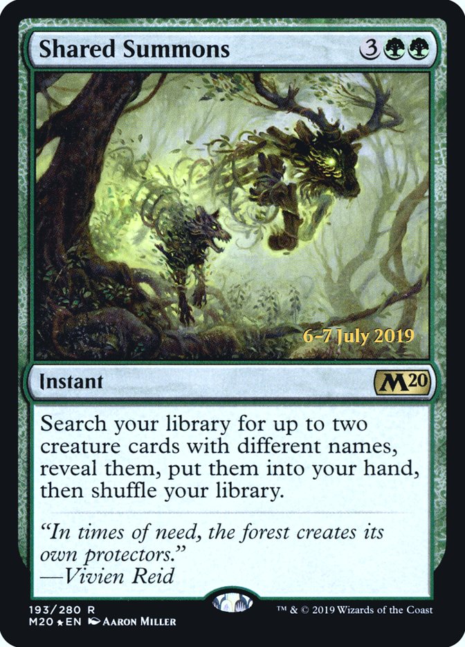 Shared Summons  [Core Set 2020 Prerelease Promos] | Rook's Games and More