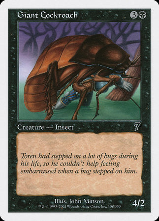 Giant Cockroach [Seventh Edition] | Rook's Games and More