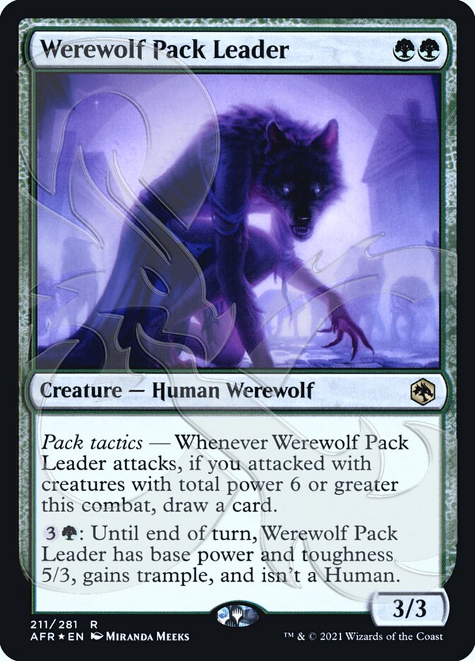 Werewolf Pack Leader (Ampersand Promo) [Dungeons & Dragons: Adventures in the Forgotten Realms Promos] | Rook's Games and More